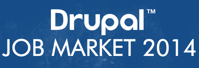 Drupal job market infographic