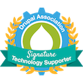 Drupal Association Signature Technology Supporter badge