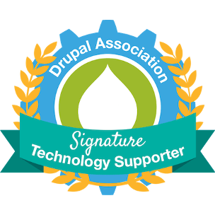 Drupal Association Signature Technology Supporter badge